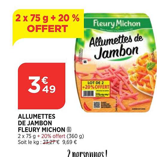 allumettes de jambon fleury michon