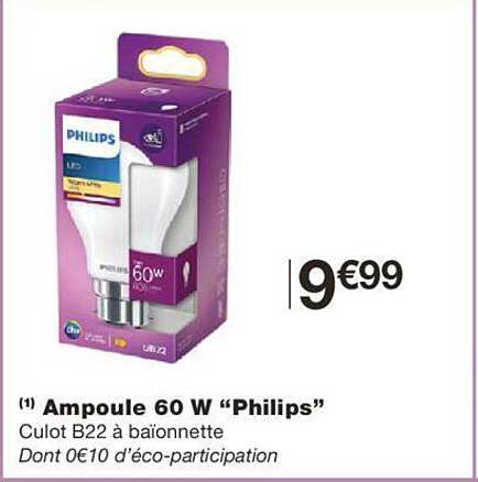 Ampoule 60w "philips"