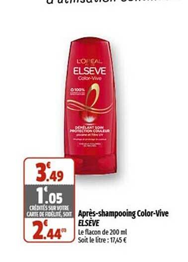 après-shampooing color-vive elsève