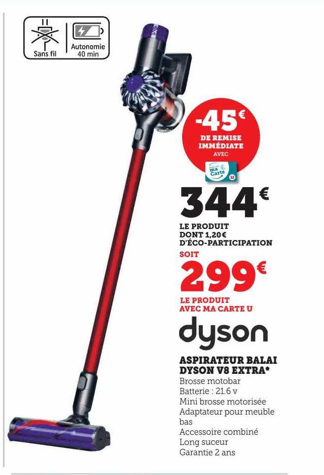 Aspirateur Balai Dyson V8 Extra