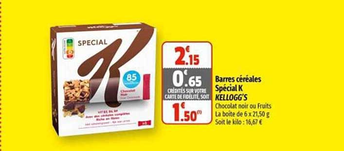 Barres Céréales Spécial K Kellogg's