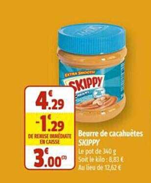 beurre de cacahuètes skippy