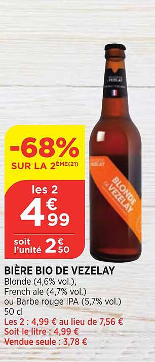 bière bio de vezelay