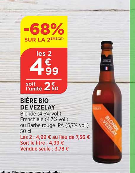 bière bio de vezelay