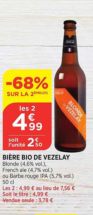 bière bio de vezelay