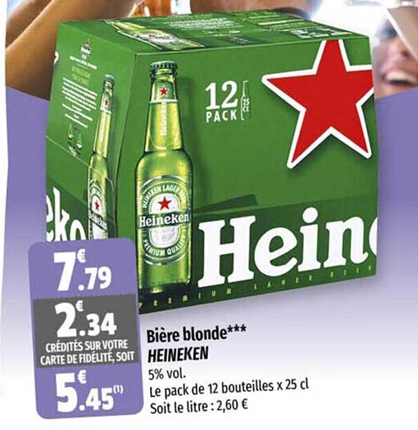 Bière Blonde Heineken