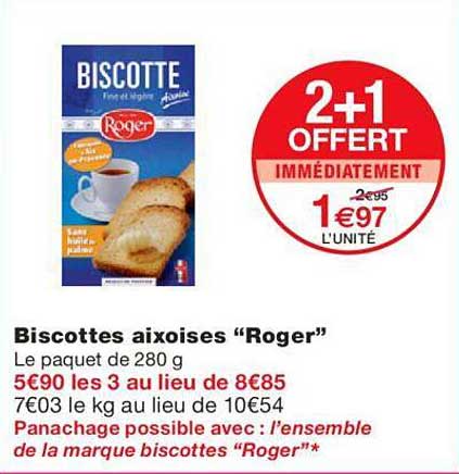 Biscottes Aixoises "roger"