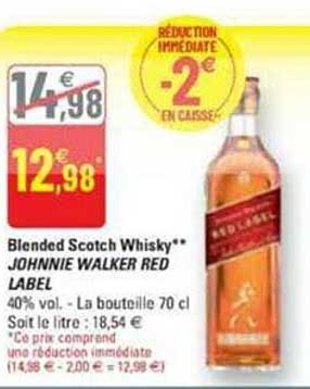 blended scotch whisky johnnie walker red label