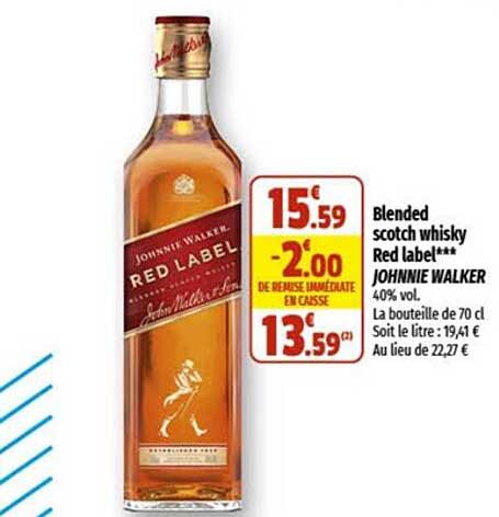 blended scotch whisky red label johnnie walker