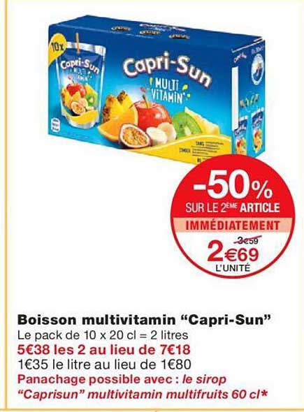 Boisson Multivitamin "capri-sun"