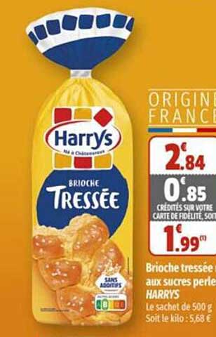 Brioche Tressée Aux Sucres Perles Harrys