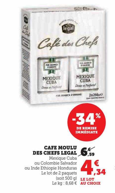 Café Moulu Des Chefs Légal