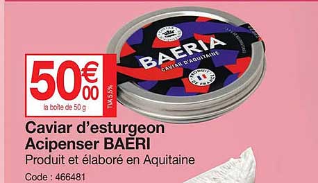 Caviar D'esturgeon Acipenser Baeri
