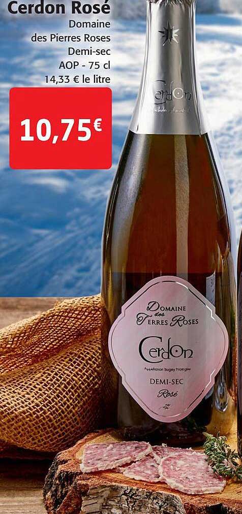 cerdon rosé domaine des pierres roses demi-sec aop