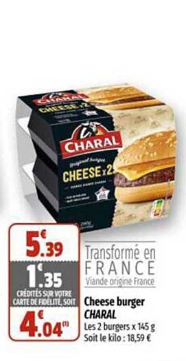 Cheese Burger Charal