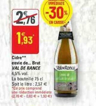 cidre envie de .... brut val de rance