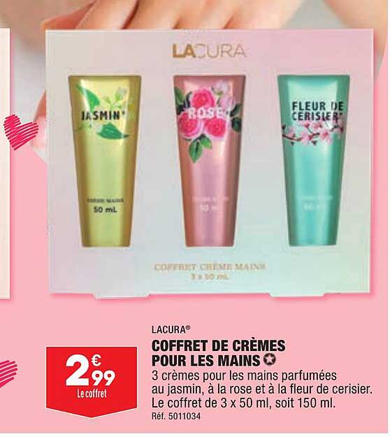 Coffret De Crèmes Pour Les Mains Lacura