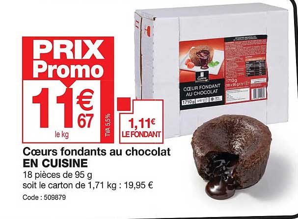 Cœurs Fondants Au Chocolat En Cuisine