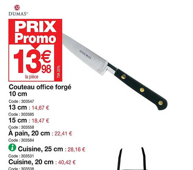 couteau office forgé 10 cm, 13 cm, 15 cm à pain, 20 cm, cuisine, 25 cm, cuisine, 20 cm