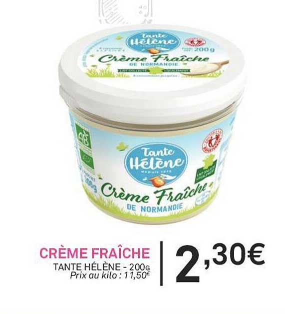 crème fraîche tante hélène