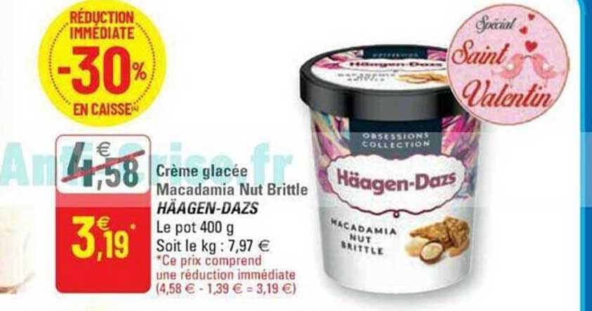 crème glacée macadamia nut brittle häagen-dazs