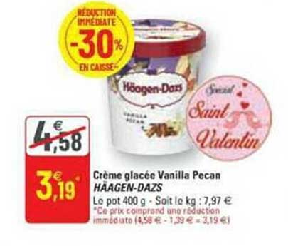 crème glacée vanille pecan häagen-dazs