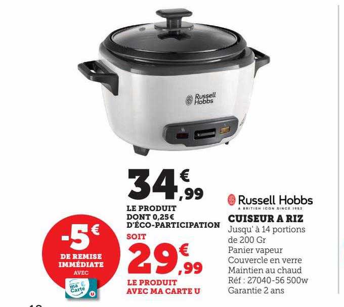 cuiseur à riz russell hobbs