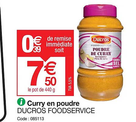 curry en poudre ducros foodservice