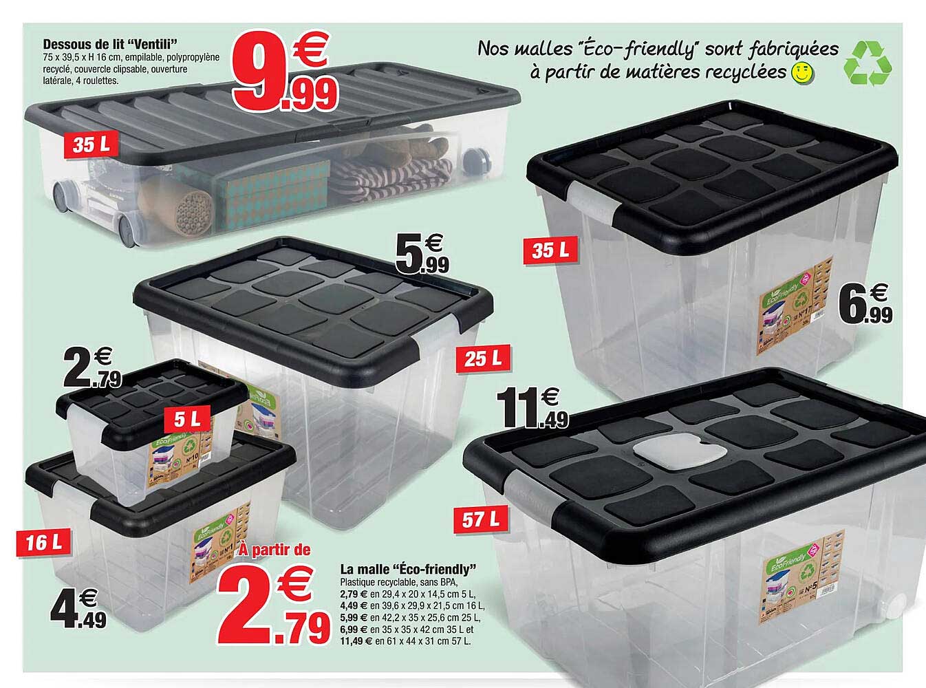 dessous de lit "ventili", la malle "éco-friendly"