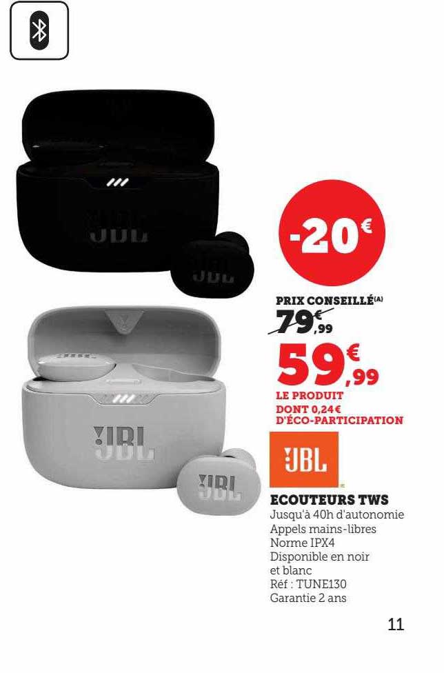 écouteurs tws jbl