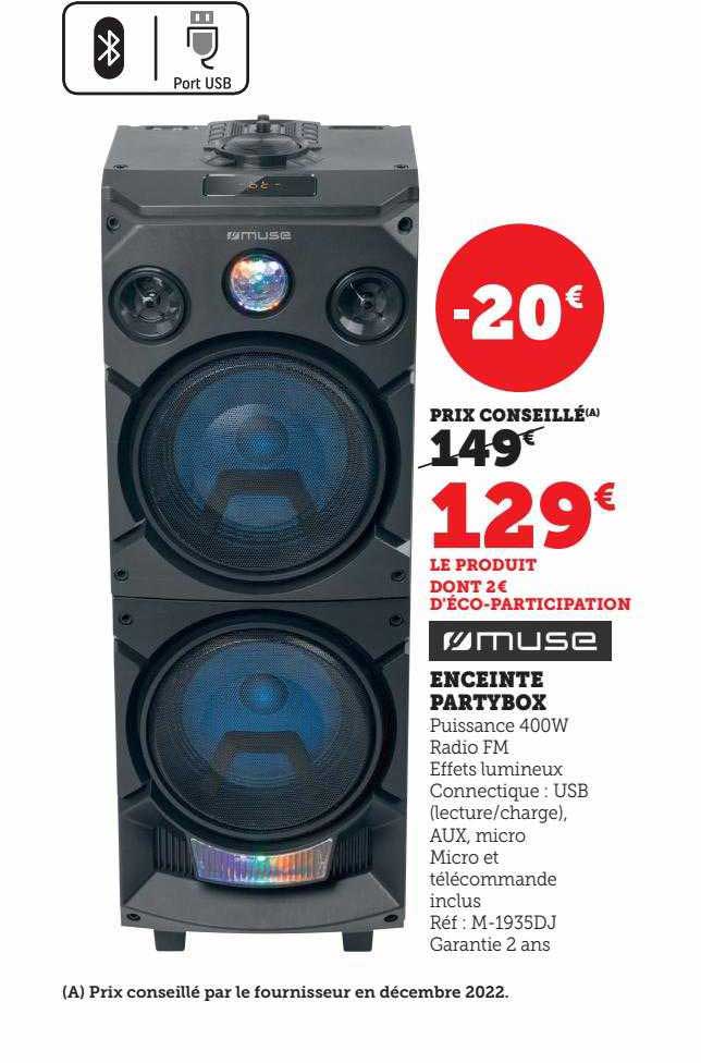 enceinte partybox muse
