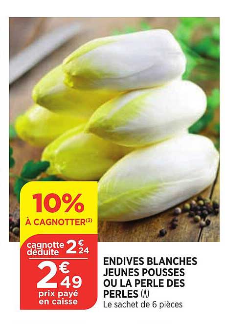 endives blanches jeunes pousses ou la perle des perles