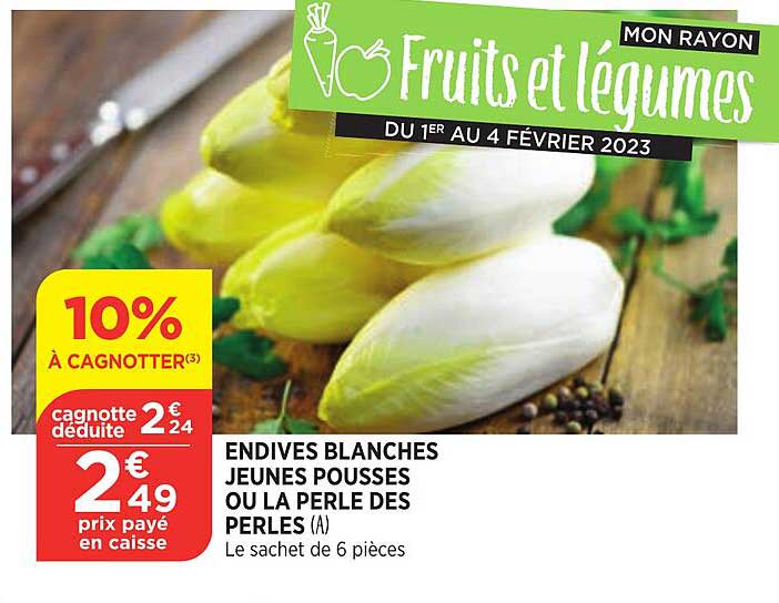 endives blanches jeunes pousses ou le perle des perles