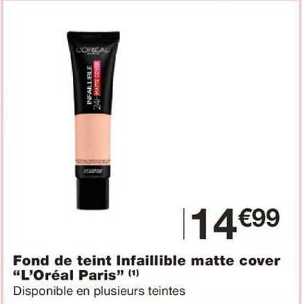 fond de teint infaillible matte cover "l'oréal paris"