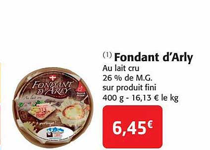fondant d'arly