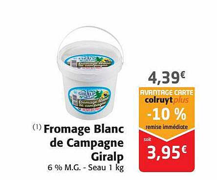 Fromage Blanc De Campagne Giralp