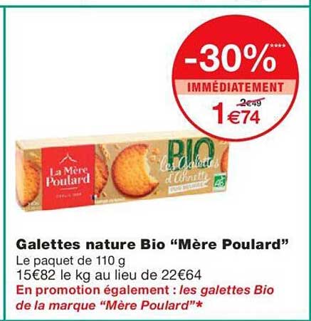galettes nature bio "mère poulard"