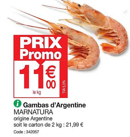 gambas d'argentine marnatura