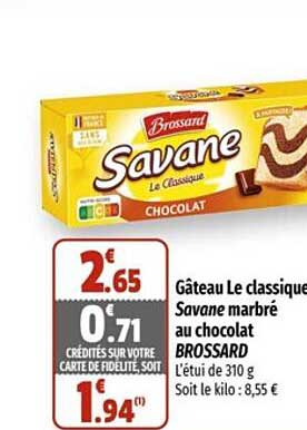 Gâteau Le Classique Savane Marbré Au Chocolat Brossard