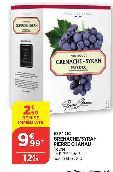 igp oc grenache-syrah pierre chanau