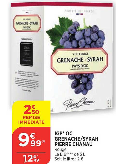 igp oc grenache-syrah pierre chanau