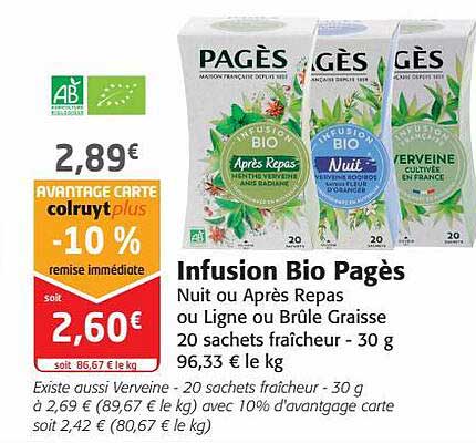 Infusion Bio Pagès