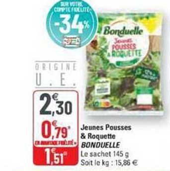 jeunes pousses & roquette bonduelle