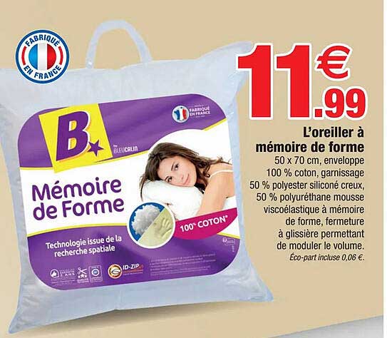 l'oreiller à mémoire de forme