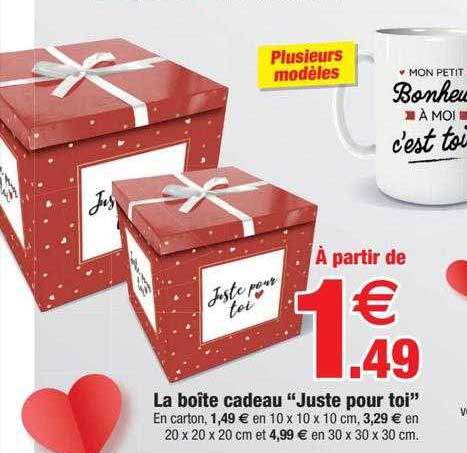 la boîte cadeau "juste pour toi"