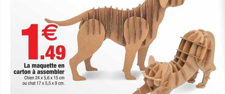 la maquette en carton à assembler