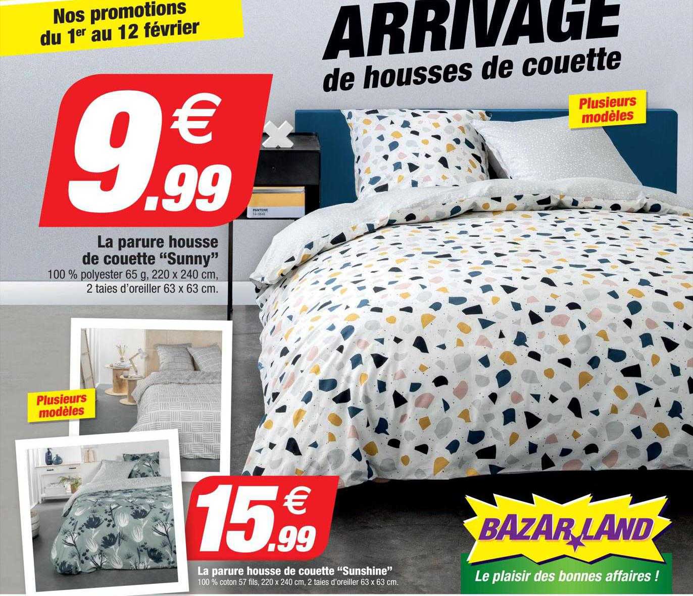 la parure housse de couette "sunny", la parure housse de couette "sunshine"