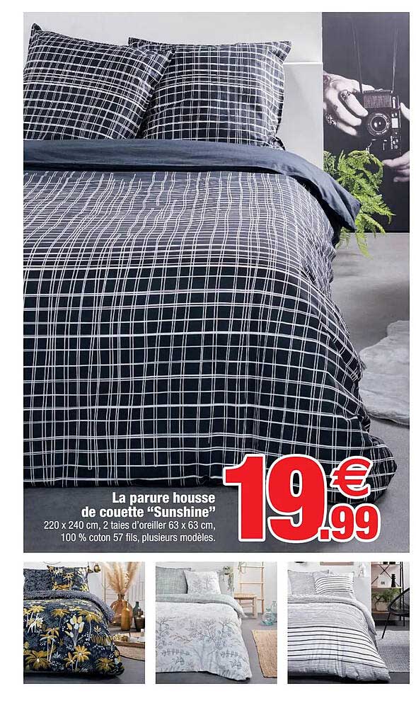 la parure housse de couette "sunshine"