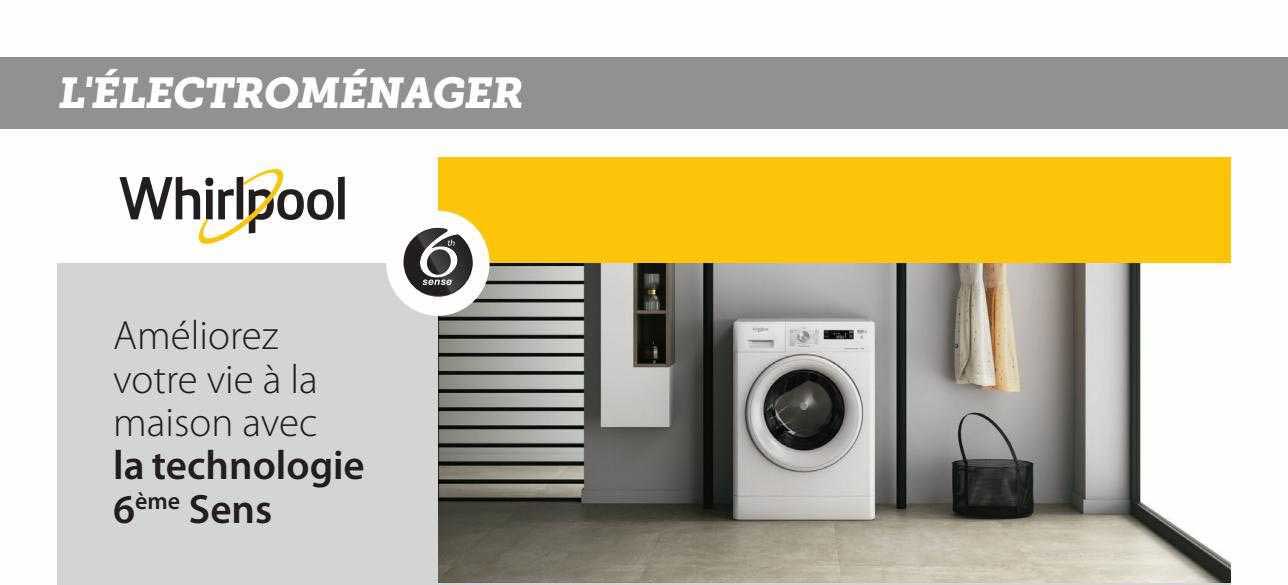 la technologie 6ème sens whirlpool