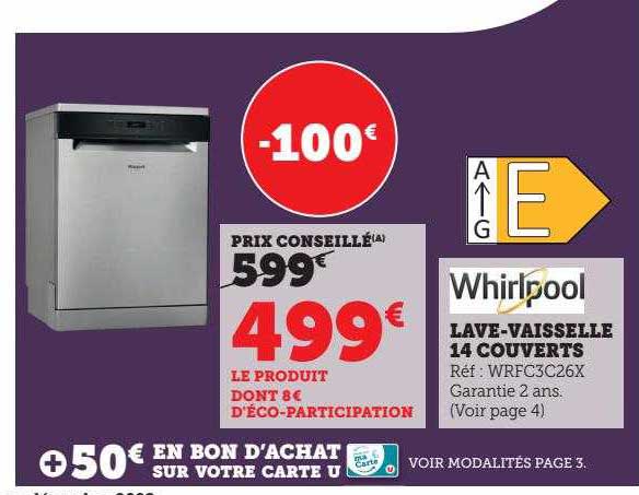 lave-vaisselle 14 couverts whirlpool